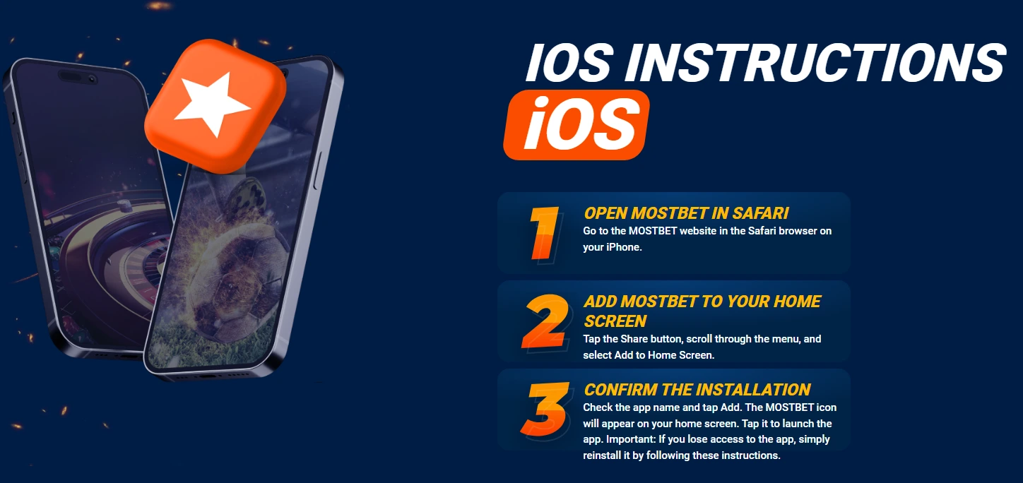 Mostbet app — iOS və iPhone üçün PWA mobil versiya