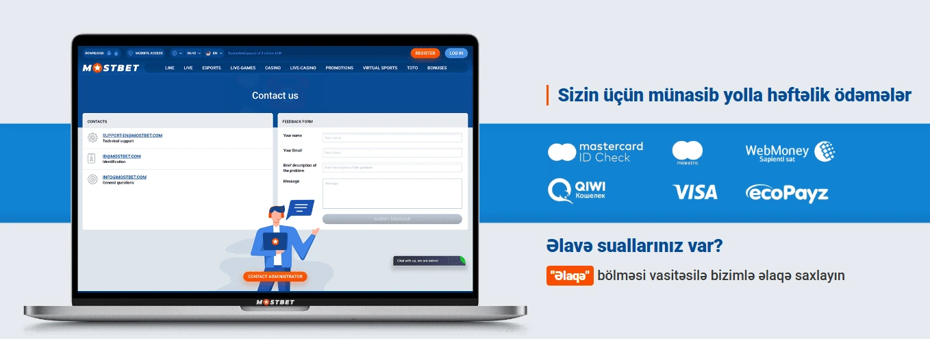 Mostbet 7/24 dəstək — giriş, qeydiyyat və tətbiq üzrə yardım